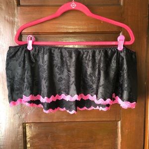 Cacique sexy floral lingerie ultra mini skirt